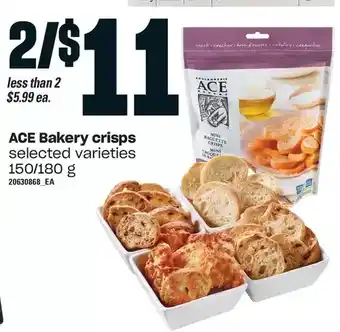 Loblaws Ace bakery crisps offer