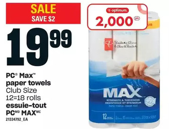 Independent Grocer Pc max paper towels offer