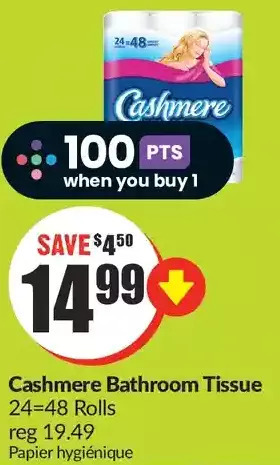 FreshCo Cashmere bathroom tissue offer
