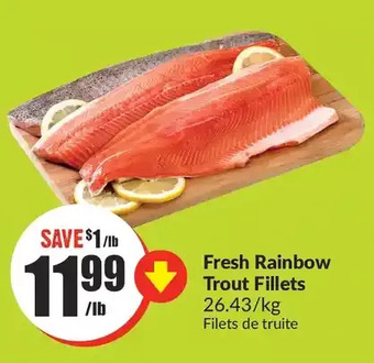 FreshCo Fresh rainbow trout fillets offer