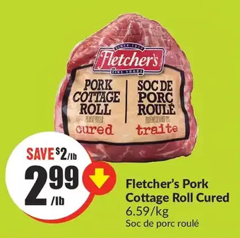 FreshCo Fletcher's pork cottage roll cured offer