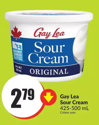 FreshCo Gay lea sour cream offer