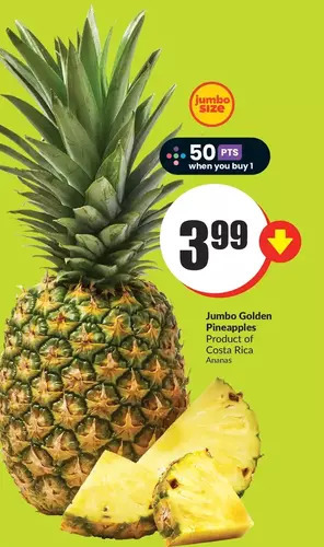 FreshCo Jumbo golden pineapples offer