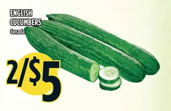 Marché Adonis English cucumbers offer