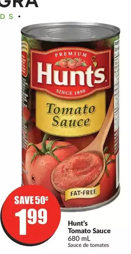 FreshCo Hunt's tomato sauce offer