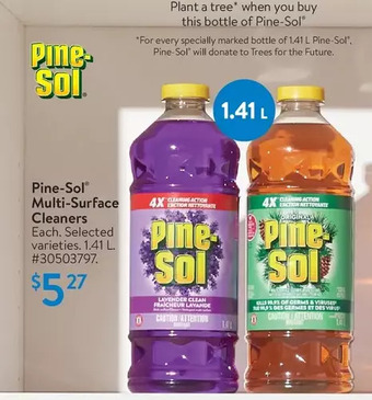 Walmart Pine-sol multi-surface cleaners offer
