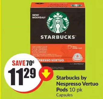 FreshCo Starbucks by nespresso vertuo pods offer