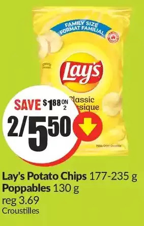 FreshCo Lay's potato chips | poppables offer