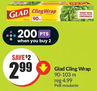FreshCo Glad cling wrap offer