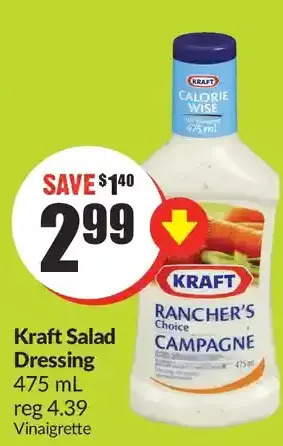 FreshCo Kraft salad dressing offer