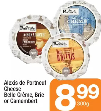 Highland Farms Alexis de portneuf cheese belle creme, brie or camembert offer
