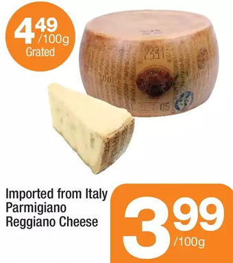 Highland Farms Parmigiano reggiano cheese offer