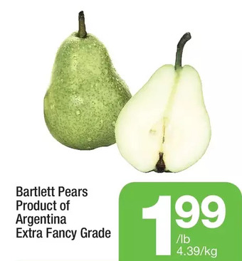 Highland Farms Bartlett pears offer