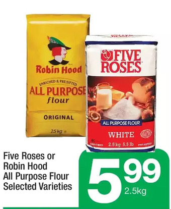 Highland Farms Five roses or robin hood all purpose flour offer