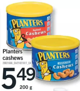 Fortinos Planters cashews offer