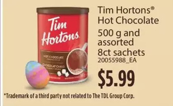 Fortinos Tim hortons hot chocolate offer