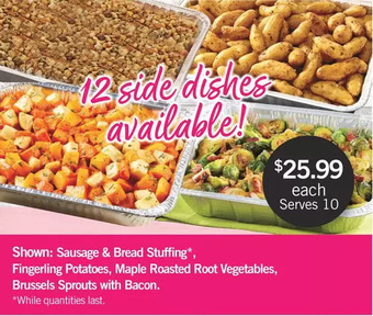 Fortinos Sausage & bread stuffing offer