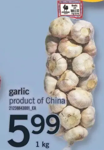 Fortinos Garlic offer