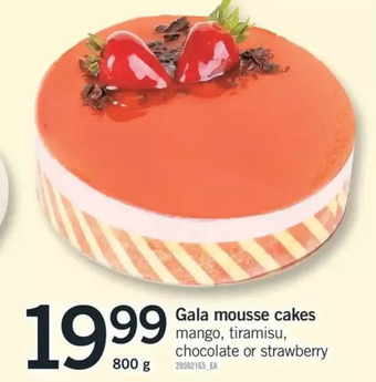 Fortinos Gala mousse cakes offer