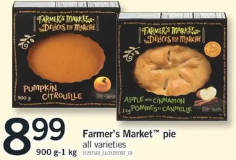 Fortinos Farmer's market pie offer