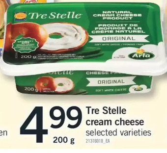 Fortinos Tre stelle cream cheese offer