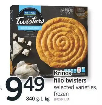Fortinos Krinos fillo twisters offer