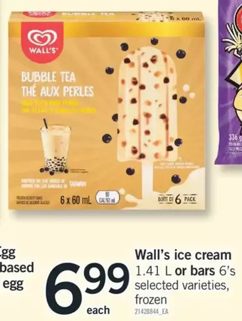 Fortinos Wall's ice cream or bars offer