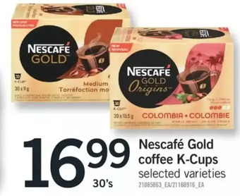 Fortinos Nescafe gold coffee k-cups offer