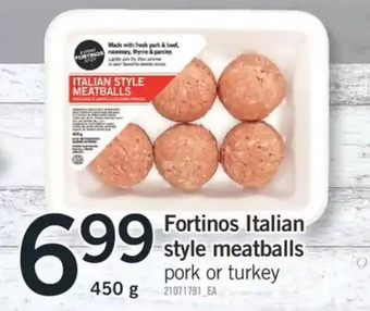 Fortinos Fortinos italian style meatballs offer
