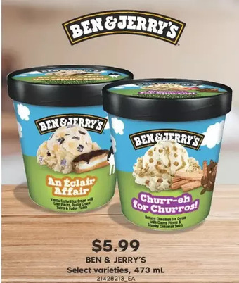 Fortinos Ben & jerry's offer