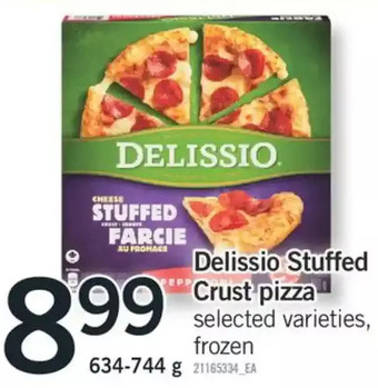 Fortinos Delissio stuffed crust pizza offer