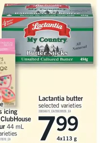 Fortinos Lactantia butter offer