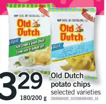 Fortinos Old dutch potato chips offer