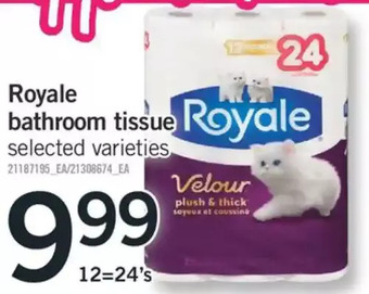 Fortinos Royale bathroom tissue offer