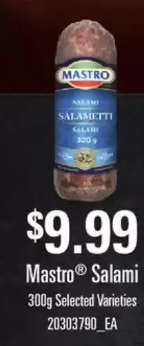 Fortinos Mastro salami offer