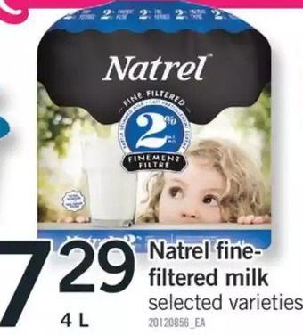 Fortinos Natrel fine-filtered milk offer