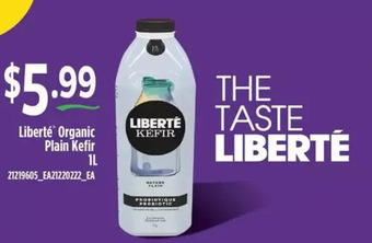 Fortinos Liberte organic plain kefir offer
