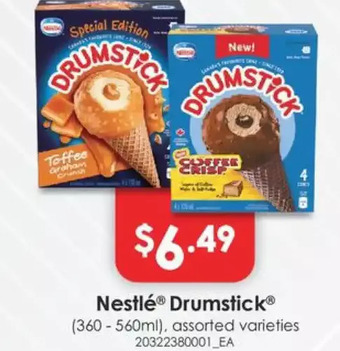 Fortinos Nestle drumstick offer