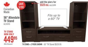 The Brick Allendale 56 tv stand offer
