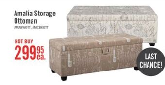 The Brick Amalia polyester ottoman with shoe storage - beige offer