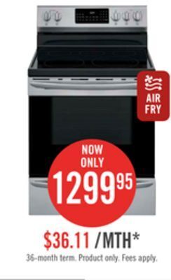 The Brick Frigidaire gallery 5.7 cu. ft. freestanding electric range with air fry - gcre306caf offer