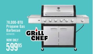 The Brick Grill chef 78,000 btu propane gas barbecue - gcf601ssp offer