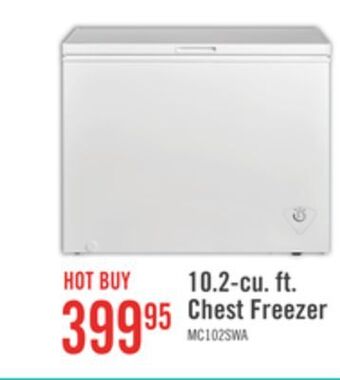 The Brick Midea 10.2 cu. ft. chest freezer mc102swar0rc1 offer