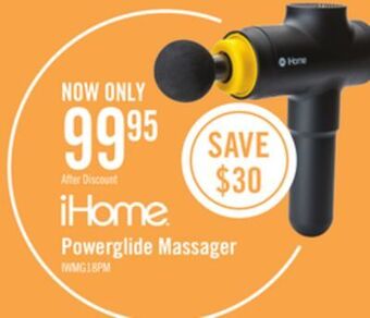 The Brick Ihome powerglide deep tissue percussion massager - iwmg18 offer
