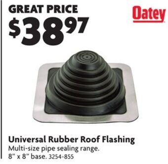 Home Hardware Universal rubber roof flashing offer