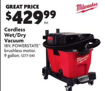 Home Hardware Cordless wet/dry vacuum offer