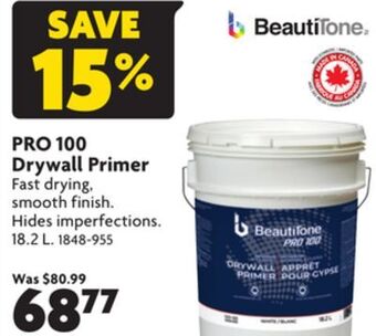Home Hardware Pro 100 drywall primer offer