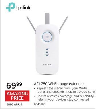 The Source Tp-link ac1750 wi-fi range extender offer