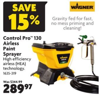 Home Hardware Control pro™ 130 airless paint sprayer offer