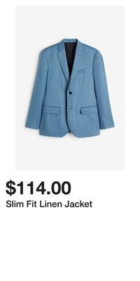 H&M Slim fit linen jacket offer